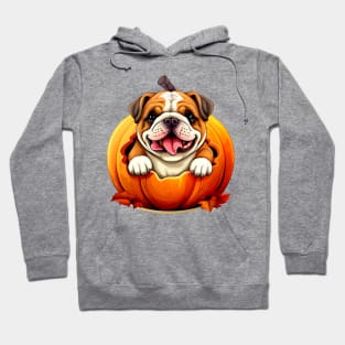 Bulldog inside Pumpkin #4 Hoodie